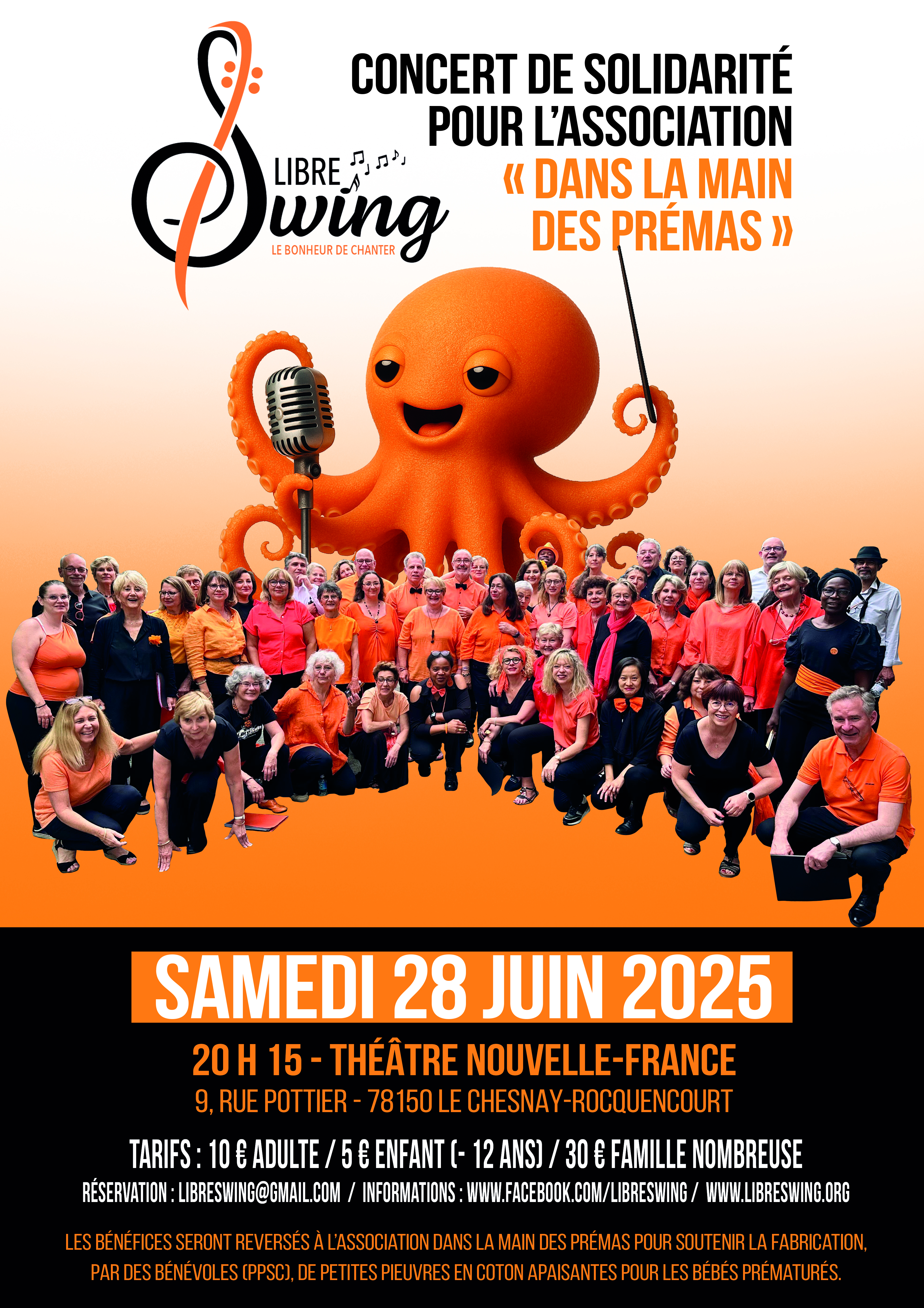 Libre Swing — Affiche — Dans la main des prémas, 28 juin 2025